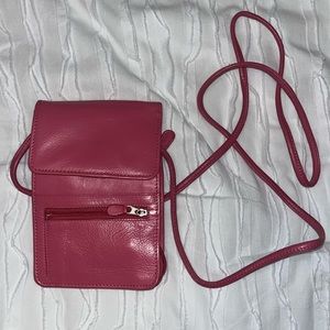 Real leather crossbody bag
